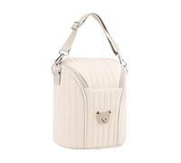 Bottle Holder Bag Travel Organizer - 8 Inch Insulated Polyester Case | Aluminum Foil Lining with Detachable Handle | Bottle Bag - Cute Carrier for Daycare Strollers and Family Trips