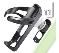 Bottle Holder Bicycle Drink Holder with Airtag Bicycle Hiding Place Mute Integration Silent Track Cage Holder Bicycle Mount for Apple Air Tag Black, Anti Theft Screws