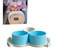 Bottle Holder for Spectra Breast Pump | Fits All S1 S2 Versions | Organize and Simplify Your Pumping Journey | Functional Design for Easy Use (White-Pink) (White-Blue)