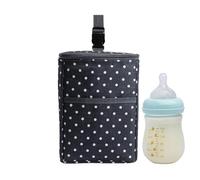 Bottle Insulated Tote Bags - Bottle Cooler Bag, Freezable Double Bottle Bag | Foldable Baby Bottle Carrier Bag, Portable Breast Milk Cooler Travel Bag with Ice Pack for Daycare, Hold 2 Bottles