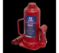 Sealey SJ12 12tonne Bottle Jack, Red