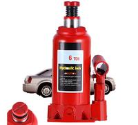 Bottle Jack 6 Ton Hydraulic Bottle Jack, Universal Lifting Stand Thick Metal Car Jack Vertical Bottle Jack Hydraulic Car Jack with Cross Grooves for Compact Chassis Car Saloon on Road or in Garage