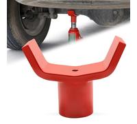 Bottle Jack Adapter for 12t Jack - Safe Steel Lifting Saddle for 3 Inch and 4 Inch Round & Square Axle Tube, Fits 1.65 Inch or Smaller Diameter Accessories (Red)