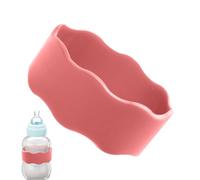 Bottle Label Band, Daycare Silicone Bottle Name Label, Anti-Slip Date Tag, Writable Cup Wrap Reusable for Students Preschoolers Boys Girls Nursery Travel
