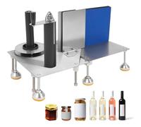 Bottle Labeling Machine - Manual Applicator for Round, Square, and Polygonal Bottles, Label Width up to 20cm, Maximum Bottle Height 22cm/8.66in