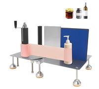 Bottle Labeling Machine, Manual Label Applicator, Adjustable Height for Round and Square Bottles, Ideal for Small Business Use, Maximum Label Width 20cm, Durable Aluminum