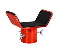 Bottle Lift Saddle Adapter, Adjustable V-Shaped Cradle, Triple Locking Bolts, Rubber Pads, Truck Trailer Tire Change Suspension Service V-Shaped Bottle Lift Adapter