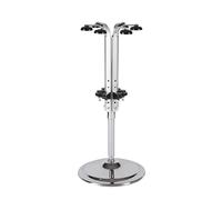 Bottle Master 4000948008348 R 6-Counter Stand for 6 Bottles-0.7-1.0 Litres-chrome-plated-B-H-T-30.0 x 46 x 33.5 cm, Stainless Steel Aluminium