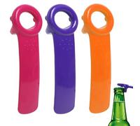 Bottle Opener, 3 PCS Bottle Cap Opener, Easy to Use Lid Opener, Easy Gadgets Suitable for Men Women The Elderly Children Families and Outdoor Use (Orange Red Blue)