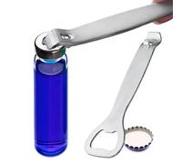 Bottle Opener, 304 Stainless Steel Bottles, Portable Beer Stainless Steel Flat 2 in 1, Double Head Heavy Duty Corkscrew for Kitchen, Bar, Restaurant