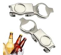 Bottle Opener - Beer Bottle Opener, Soda Can Openers, 2 Pieces Stainless Steel Bottles Opening Tool, Pop Top Can Openers Tool For Travelers Seniors Home Cooks Bars Camping Barbecue