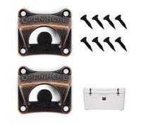 Bottle Opener Compatible with Yeti Molle, Rustic Style Wall Mounted Bottle Opener,Stainless Steel Metal Screw Wall or Cooler Mounted Bottle Opener for Yeti