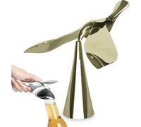 Bottle Opener Funny Flying Bird Bottle Opener Bottle Opener Sculptural Bar Accessory Bottle Opener Stainless Steel Chrome (Gold)