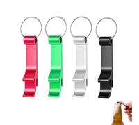 Bottle Opener Keyring, 4 Pcs Beer Opener, Mini Key Ring Bottle Opener, Aluminum Alloys Multi-Function Openers, Opener Keychain, for Party, Festivals, Gatherings