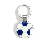 Bottle Opener Keyring Novelty Football Corkscrew with Keychain Bag Charm Christmas Birthday Gift for Friend Boyfriend Husband Him Her (Blue)