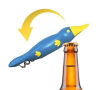 Bottle Opener Magnet, Magnetic Bottle Opener for the Fridge, Bottle Stopper Beer Can Opener, Stainless Steel Fridge Magnets, Multifunctional Duckbill Fridge, Hand Tools for Camping