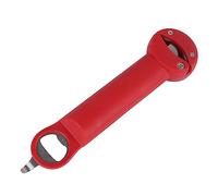 Bottle Opener, Multifunctional Stainless Steel Can Opener Jar Lid Gripper, Jar Gripper Tight Lid Opener, Easy Jar Opener for Children, Elderly, Arthritis Sufferers, Kitchen Gadgets (Red)