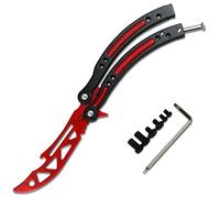 Bottle Opener Stainless Steel Beer Bottle Cap Openers, Butterfly Multi-Tool Gift for Friends and Family (Red)