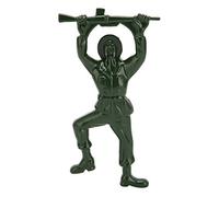Bottle Opener Unique Soldier Shaped Zinc Alloy Beer Opening Tool Kitchen Utensils for Home Bar Camping Green 156g 11.5x6.1cm
