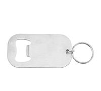 Bottle Openers 20 PCS Stainless Steel Opener with Keychain Beer Soda Drink Starter(L)