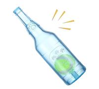 Bottle play tricks, dog toys water bottle - interactive puppy squeaky stuff - pet provides a play tennis game for with a tennis ball inside
