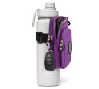 Bottle Pouch Gym Water Caddy with Phone Holder, Water Bottle Sleeve Bag with Pocket for Cards, Keys, Wallet, Gym Bottle Accessories for Men Women
