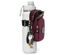 Bottle Pouch Gym Water Caddy with Phone Holder, Water Bottle Sleeve Bag with Pocket for Cards, Keys, Wallet, Gym Bottle Accessories for Men Women