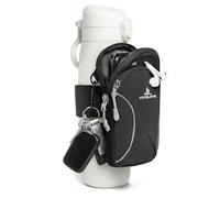Bottle Pouch Gym Water with Phone Holder & Wallet, Water Bottle Caddy Versatile Sleeve Bag for Running Sports & Daily Use