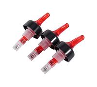 Bottle Pourer, 35mL Shot Spirit Measure Measuring Pourer Drinks Bar Wine Cocktail Dispenser Hot(red)