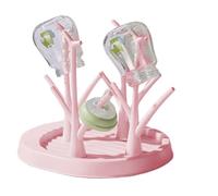 Bottle Rack - Vertical Tree Structure For Bottles, Space Saving Shelf Frame, Aerated Feeding Counter Station, Removable Organizer Holder For Kids Room |, pink, Se référer au descriptif, Refer to