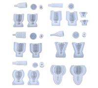 Bottle Resin Molds for Silicone Containers with Stopper Epoxy Molding Bottle Epoxy Molding Resin Kit for Bots Rectangular Silicone