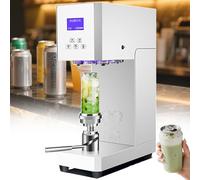 Bottle Sealing Machine - Pull-Tab Can, 5.5 cm Caliber Can Sealer, for Soda/Soft Drink/Cafe/Restaurant, with Counting Function, for Aluminum Cans and Pet Plastic Cups White