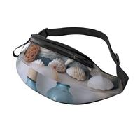 Bottle Seashell Printed Personalized Waist Bag, Lightweight and Versatile Crossbody Bag for Everyday and Outdoor Adventures