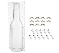 Bottle Shaped Candle Form | Heat Tolerant DIY Candle Making Kit for Wedding/Home Decor | Clear Plastic Form with Sturdy Structure, 9.84 Inch