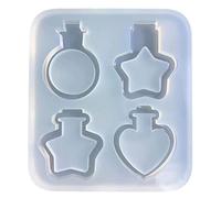 Bottle Silicone Mold Epoxy Casting Molds Resin Shaker Pendant Keychain Jewelry Making Molds for Resin