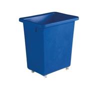 Bottle Skip 580X410X700mm 4X50mm Swivel Blue