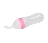 Bottle Spoon Food SpoonFeeding Bottle Spoon Convenient Practical Gel Material Light Weight Portable Extrusion Type Feeding ToolWhite Little Bottle The Offe and to Your Designed (White) (Blue)