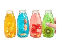 Bottle Squeeze Fidget Slow-Rising Safe Reusable Squeezable | Message Bottle Squeeze Toy Fidget for School Office Home Beach Pool Party Travel Vacation Camp