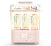 Bottle Sterilizer and Dryer, All-in-One Electric Steam Sterilizer Bottle Sanitizer for Baby Bottles, Pump Parts Accessories Newborn Essential Bottle Warmer for Breastmilk & Thaw (Pink)