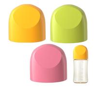 Bottle Stopper - PP Glass Lid, Wide Mouth Protection, Airtight Seal, Practical Feeding Component | For Parents Milk Liquid Juice Fridge Freezer