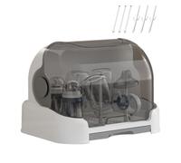 Bottle Storage Rack System - Large Capacity Dry Unit and Lid, PP ABS Construction | 31.5 x 25.5 x 25 cm Large Attachment Container with Six Drain Supports, Abn