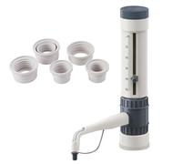 Bottle Top Dispenser - 2.5-25ml Polypropylene Burette with Volume Display Window and 5 Bottle Neck Adaptors for Laboratory Research