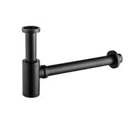 Bottle Trap Bathroom Basin Bottle Trap Drain Modern Sink Pop Up Filter Fixture Stopper Set Black Washbasin Siphon for Bathroom Basins(Bottle Trap)