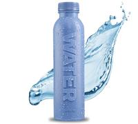 Bottle Up Still Water in a Reusable Water Bottle, Stone Blue, 1 x 500ml | Fresh Water, Zero Waste, Refillable Sports Bottle, Prefilled, BPA Free, Plant-Based, Made from Sugar Cane, Sustainable