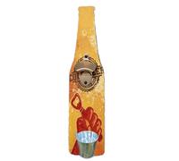 Bottle Wall Mounted Opens Wall Boots with Pickup, Bottle on the Wall - OpenBotellas Collects Tapas, Vintage Bottle Mounted in Alloy and H
