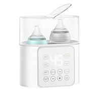 Bottle Warmer - 8-in-1 Fast Baby Milk Warmer with Timer for Breastmilk or Formula, 24H Thermostat Fast Baby Food Heater for Twins with Accurate Temp Control, Baby Bottle Warmers for All Bottles