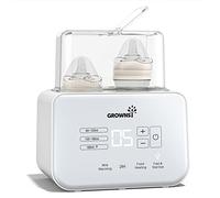Bottle Warmer 9-in-1 Fast Baby Milk Warmer and Steriliser with LCD/Timer, Warms Evenly, Food Warmer&Defrost BPA-Free Warmer Display Accurate Temperature Control for Breastmilk (Cream-White)