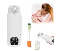 Bottle Warmer Baby On the Go 500 ml Portable Bottle Warmer Heats Water or Milk, with USB Cable & Cleaning Brush for Travel, Night Feeding