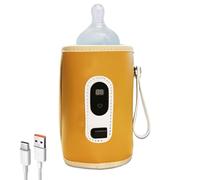 Bottle Warmer Cover, Fast Heating Portable Milk Warmer with Temperature Adjustment, Insulation Sleeve for Child Bottles, Travel, Car, Home Use