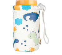 Bottle Warmer Sleeve for Nursery - Hot Milk Cans Holder PU Leather Milk Can | Outside Inside Use Heat Preservation Protection for Outing, Home, Walking